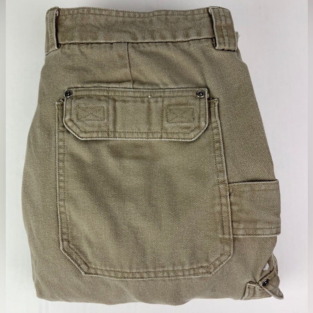 Duluth Trading Co Khaki Work Cargo Pants with Tool Loop